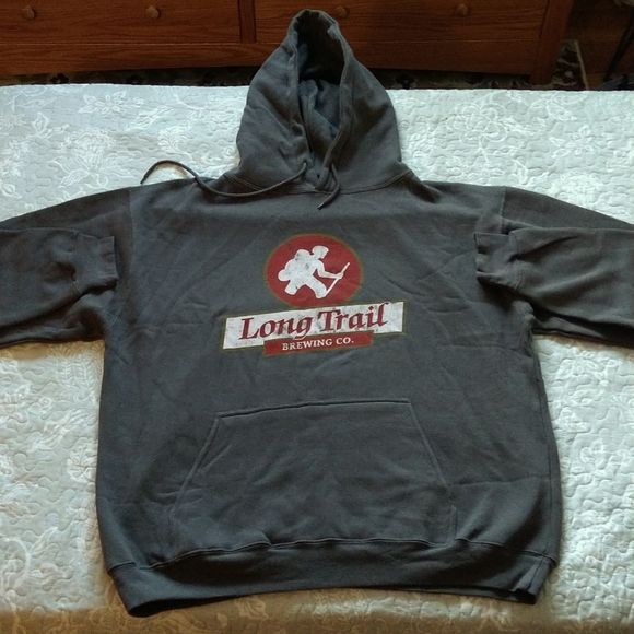 Vintage Hooded Sweatshirt LongTrail Brewery - Picture 1 of 7